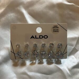 ALDO Heart Shaped Stud Set (cubic zirconia)